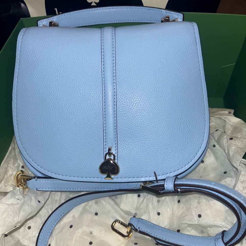 Kate Spade Kayla Pebbled Leather Saddle Bag